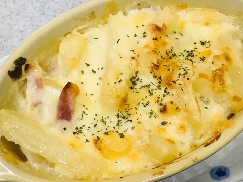 【赤ワインに合う】簡単美味しいポテトグラタン